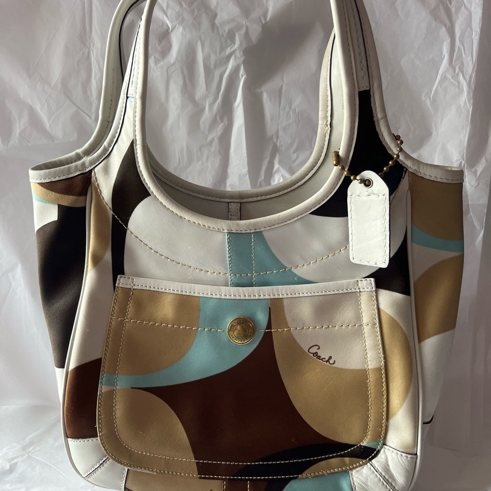 🩵🤎COACH SHOULDER BAG🤎🩵